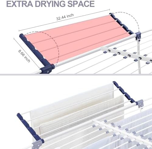 Two wing retractable gullwing laundry rack — photo 4
