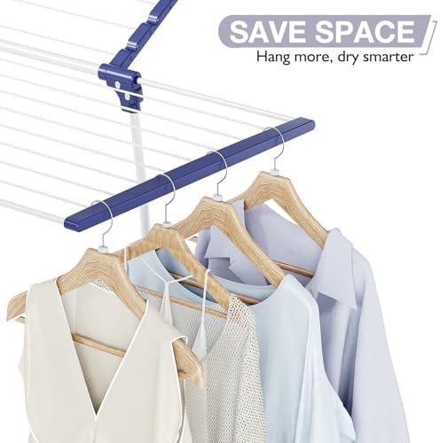 Two wing retractable gullwing laundry rack — photo 5
