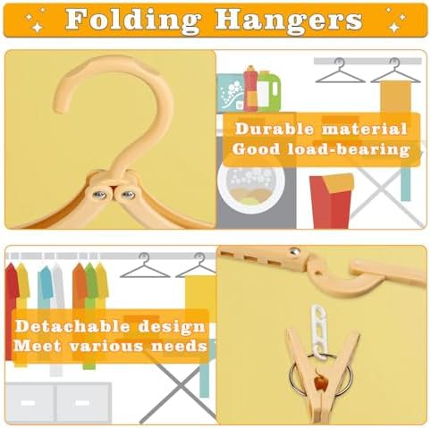 Multicolor foldable travel clothes hangers — photo 4