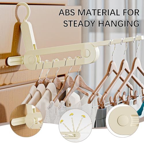 Beige medium portable folding hangers — photo 5