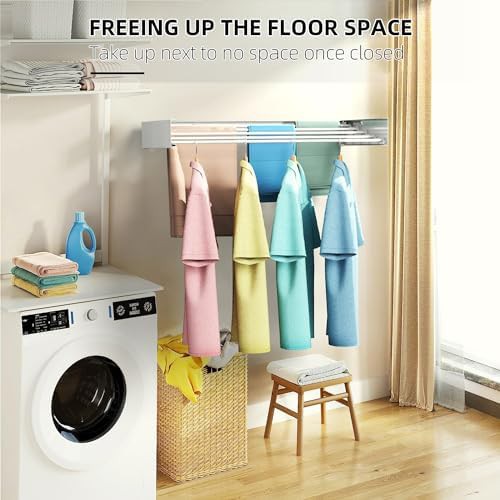 Wall mounted foldable laundry rack — photo 3