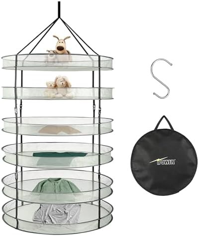 IPower 6 tier foldable mesh hanging dryer