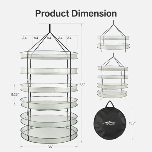 IPower 6 tier foldable mesh hanging dryer — photo 3
