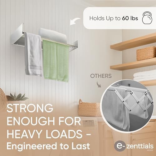 Compact white collapsible wall rack — photo 3