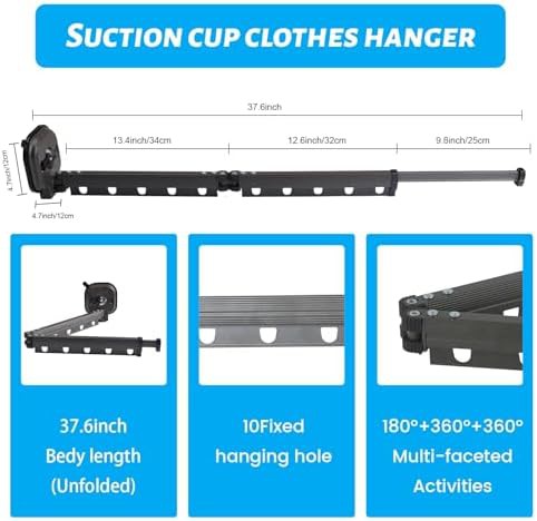 Wall mounted aluminum folding laundry hanger — photo 2
