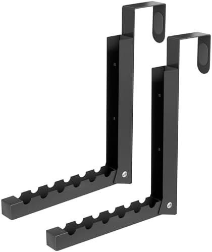 Black folding over the door laundry hanger