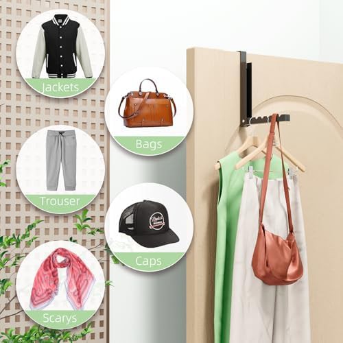 Black folding over the door laundry hanger — photo 3