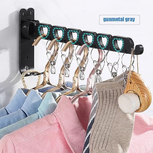 Space grey wall mounted clothes organizer — photo 5