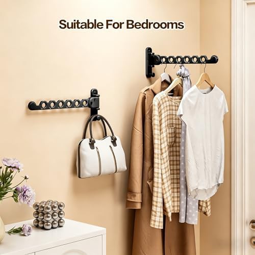 Black stainless steel folding wall hangers — photo 3
