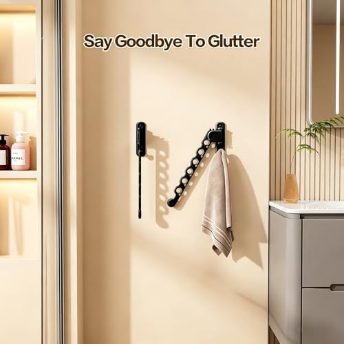 Black stainless steel folding wall hangers — photo 5
