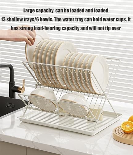 White X-shaped collapsible dish drainer — photo 3