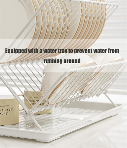 White X-shaped collapsible dish drainer — photo 5