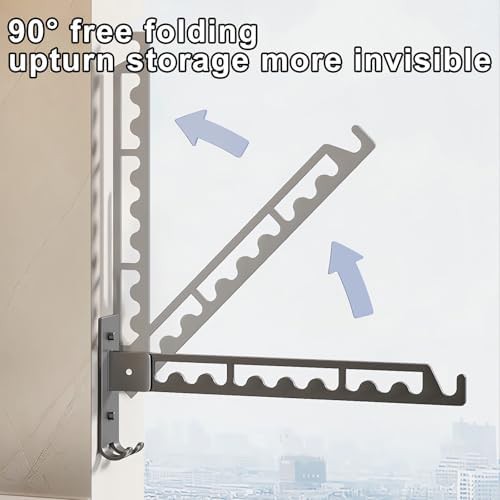Two pack grey stainless wall mounted racks — photo 3