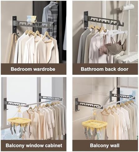 Two pack grey stainless wall mounted racks — photo 5