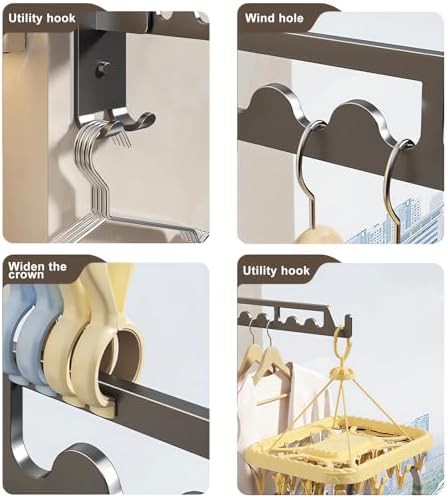 Two pack white stainless wall mounted racks — photo 4