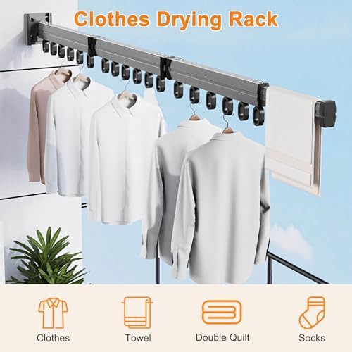 Aluminum trifold expandable clothes drying rack — photo 5