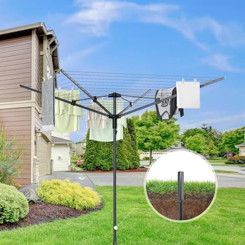 Heavy duty outdoor umbrella clothesline — photo 3