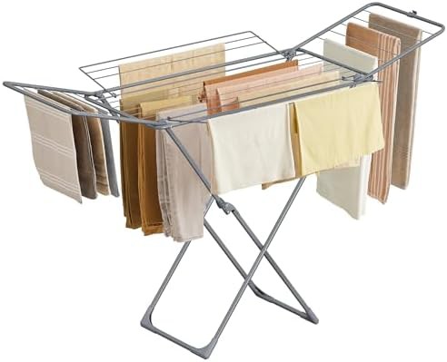 Heavy duty foldable rack with four gullwings