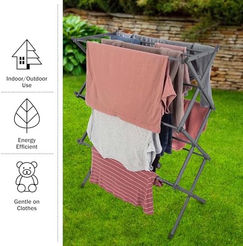 Platinum accordion folding laundry rack — photo 4
