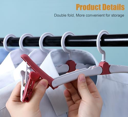 Lamchyar foldable travel clothes hangers set — photo 3