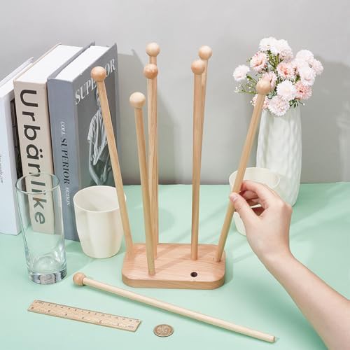 Beech wood reusable bag drying rack — photo 3