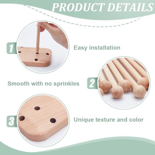 Beech wood reusable bag drying rack — photo 4