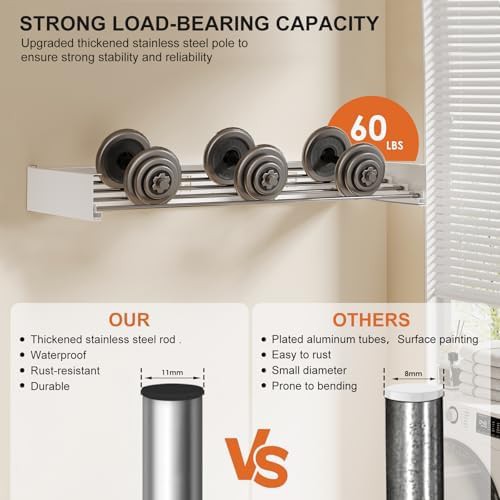 Hidden space saver wall mount rack — photo 3