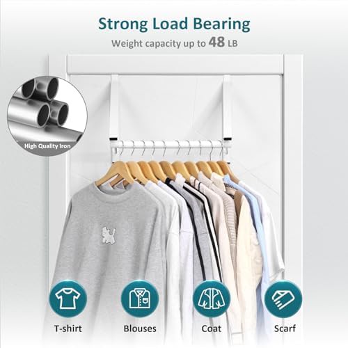 White over the door folding hanger — photo 3