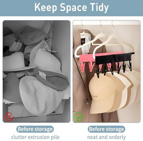 Multicolor folding travel hangers with clips — photo 4