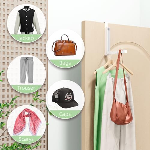 White over the door folding hanger two pack — photo 3