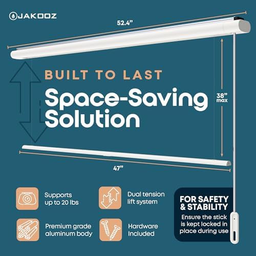 Retractable ceiling mounted pull down rod — photo 3
