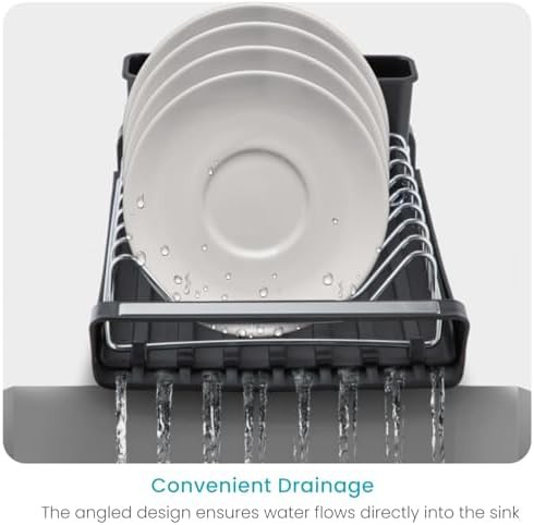 Foldable kitchen counter dish rack — photo 3