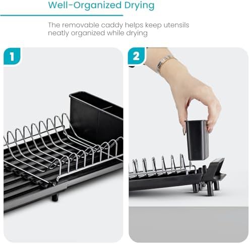 Foldable kitchen counter dish rack — photo 4