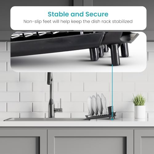 Foldable kitchen counter dish rack — photo 5