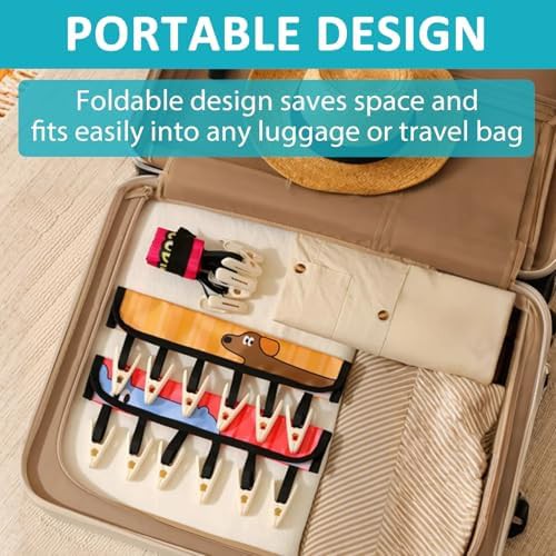 Animal print portable folding clothes hangers — photo 3