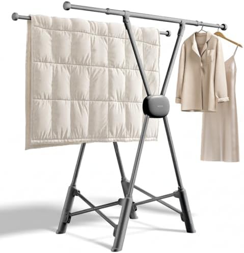 Heavy duty adjustable length garment rack