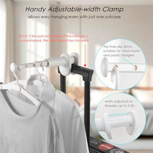 Over the door retractable travel rack — photo 3