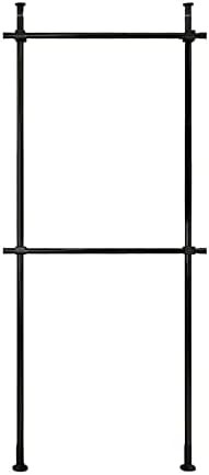 Floor to ceiling telescopic clothes rack