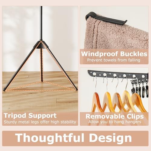 Tripod rotatable rack for baby clothes — photo 4