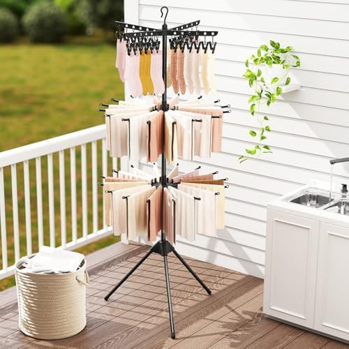 Tripod rotatable rack for baby clothes — photo 5