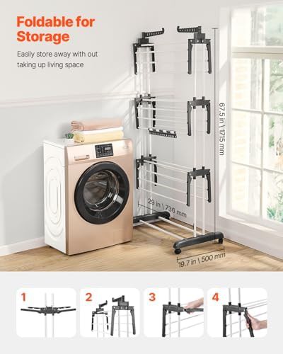 Four tier portable rack with castors — photo 5