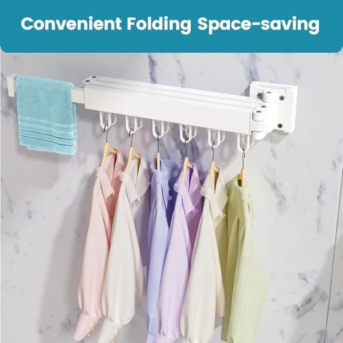 Wall mounted collapsible laundry rack — photo 5