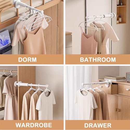 Travel retractable bar laundry hanger set — photo 3