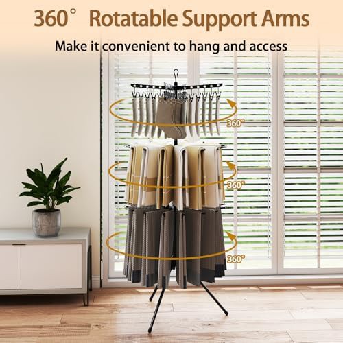 Three tier windproof laundry rack — photo 4