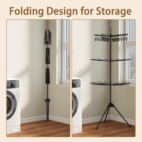 Three tier windproof laundry rack — photo 5