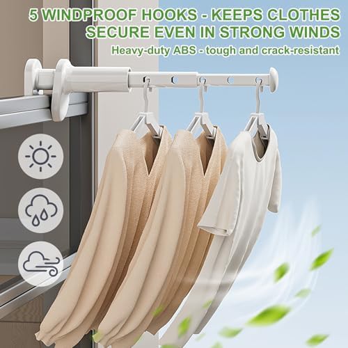 Portable travel valet rod with hangers — photo 3