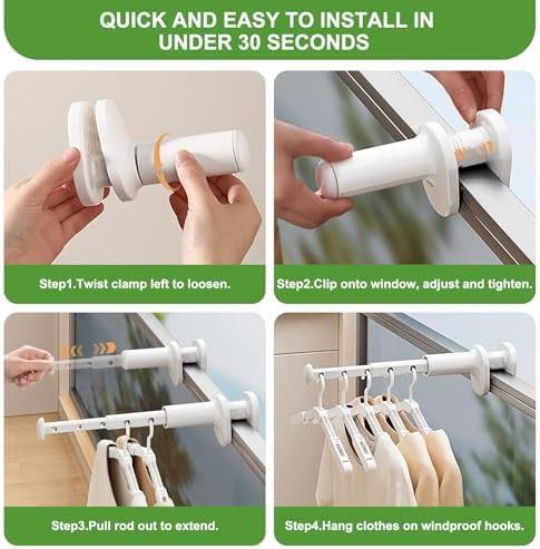 Portable travel valet rod with hangers — photo 4