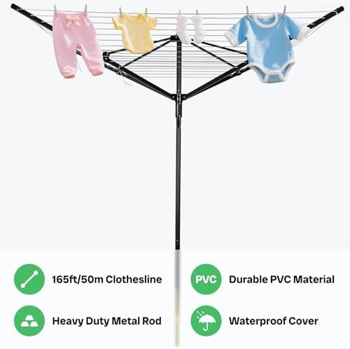Aluminum outdoor umbrella rotary dryer — photo 3