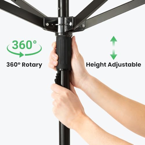 Aluminum outdoor umbrella rotary dryer — photo 4