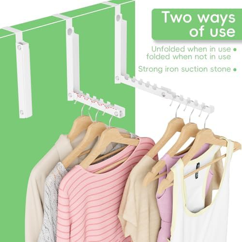 Foldable over the door space saving hooks — photo 3